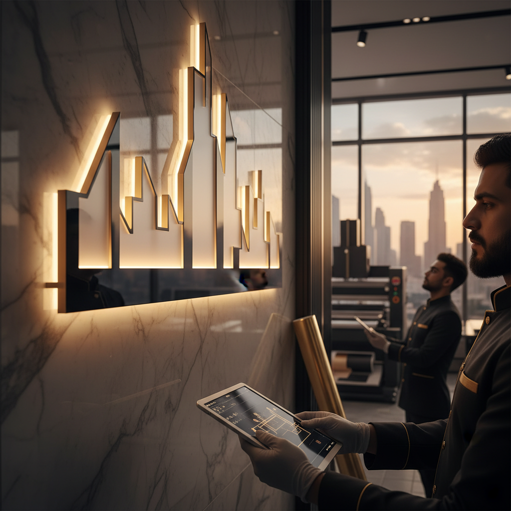Acrylic Signage UAE: A Designer's Guide to CNC Routed Solutions — Sana Arts